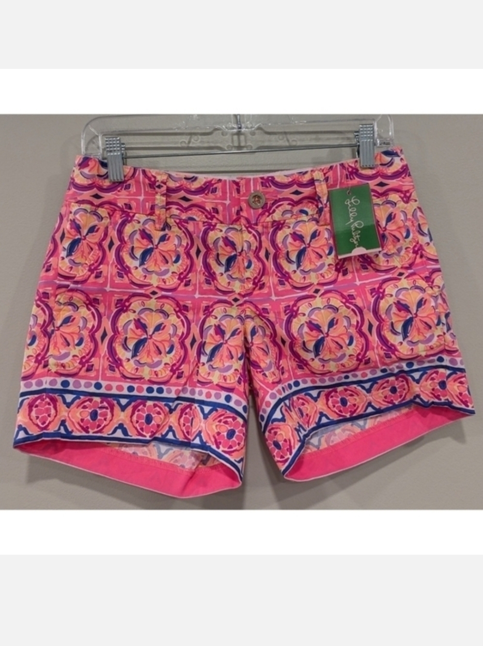 🆕 Lilly Pulitzer Callahan Shorts In Pink Fusion Rock House Engineered Size 00
